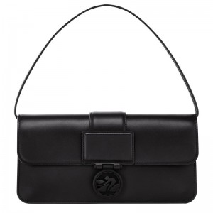 Longchamp Box-Trot M Shoulder bag Ženske Torbe za Rame Crne | 42153-DTGV