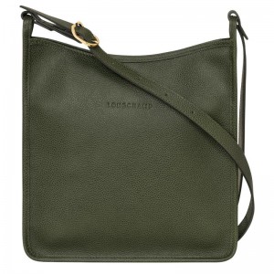 Longchamp Le Foulonné M Ženske Torba Crossbody Kaki Boja | 29017-WIBH