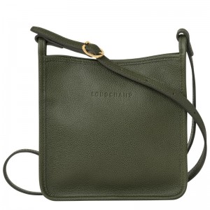 Longchamp Le Foulonné S Ženske Torba Crossbody Kaki Boja | 80139-MFZY