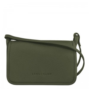 Longchamp Le Foulonné XS Ženske Clutch Kaki Boja | 65920-FVLR