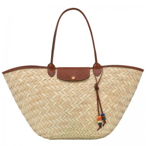 Longchamp Le Panier Pliage XL Ženske Basket Bag Smeđe | 13785-CQPA