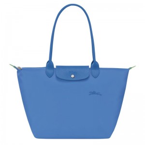 Longchamp Le Pliage Green L Ženske Torba Tote Plave | 61532-VJBX