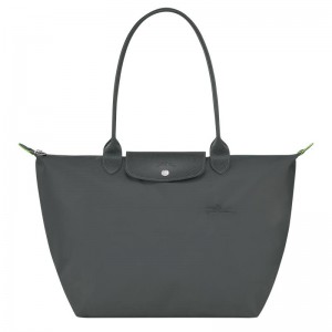 Longchamp Le Pliage Green L Ženske Torba Tote Sive | 20791-LXUG