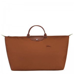 Longchamp Le Pliage Green M Ženske Putne Torbe Smeđe | 29301-FBZT