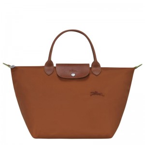 Longchamp Le Pliage Green M Ženske Torbica Smeđe | 40581-SNCM