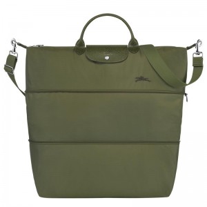 Longchamp Le Pliage Green expandable Muške Putne Torbe Zelene | 13506-QTYA