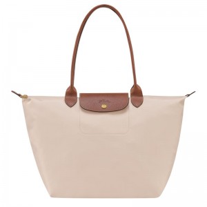 Longchamp Le Pliage Original L Ženske Torba Tote Bijele | 90725-CUQI