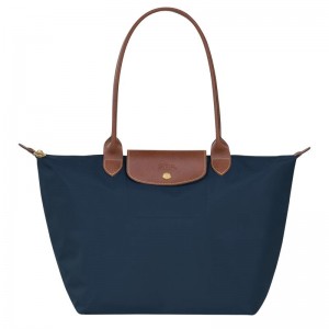 Longchamp Le Pliage Original L Ženske Torba Tote Tamnoplave | 45093-EVUN