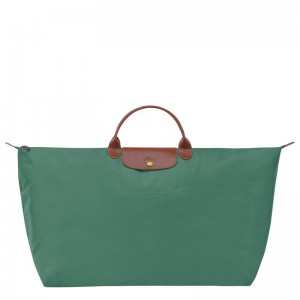 Longchamp Le Pliage Original M Muške Putne Torbe Zelene | 95431-ALYE