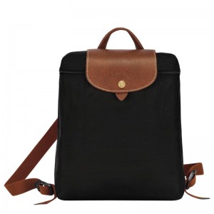 Longchamp Le Pliage Original M Ženske Ruksaci Crne | 31247-GSPD