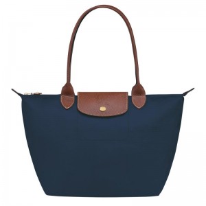 Longchamp Le Pliage Original M Ženske Torba Tote Tamnoplave | 83215-ULXI