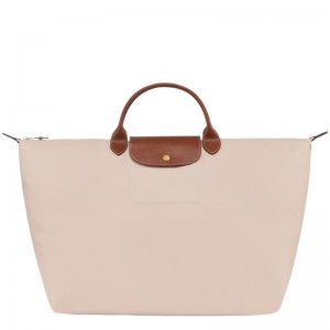 Longchamp Le Pliage Original S Muške Putne Torbe Bijele | 04789-ZRFC