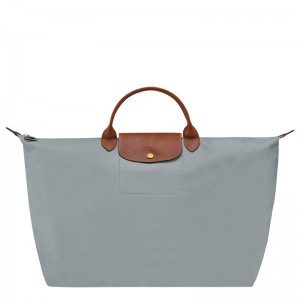 Longchamp Le Pliage Original S Muške Putne Torbe Sive | 70628-KPYC