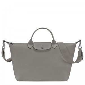 Longchamp Le Pliage Xtra L Muške Torbica Sive | 63207-LFMZ