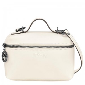 Longchamp Le Pliage Xtra XS Vanity Ženske Torba Crossbody Bijele | 72836-NAUC