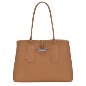 Longchamp Roseau L Ženske Torba Tote Smeđe | 16732-YEKM