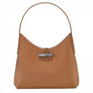 Longchamp Roseau M Ženske Hobo Torba Smeđe | 91864-WCVA