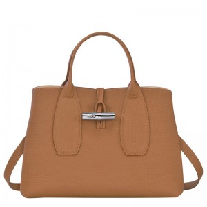 Longchamp Roseau M Ženske Torbica Smeđe | 01546-YQZT