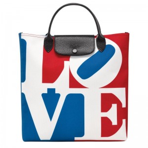 Longchamp x Robert Indiana L Muške Torbica Bijele | 91806-BPHF