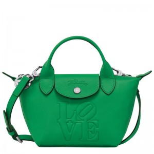 Longchamp x Robert Indiana XS Muške Torbica Zelene | 71429-JFLH