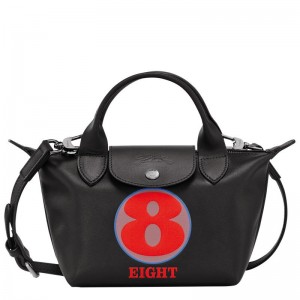 Longchamp x Robert Indiana XS Muške Torbica Crne | 04289-FCRP