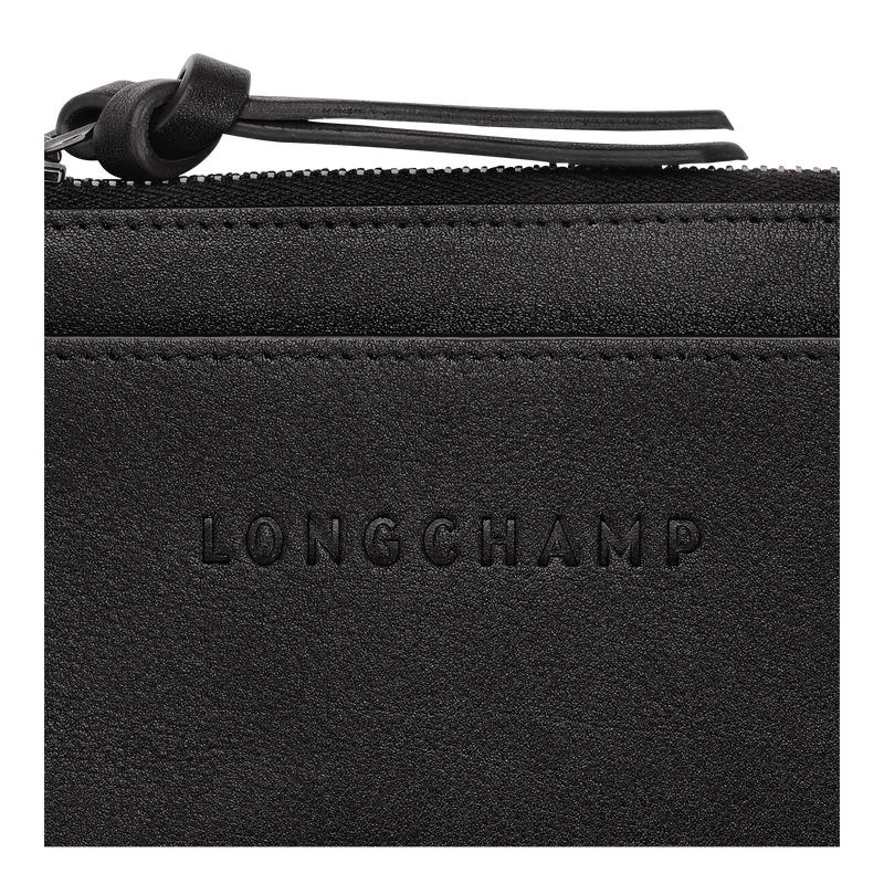 Longchamp 3D Ženske Vlasnici Kartica Crne | 93240-XOPU