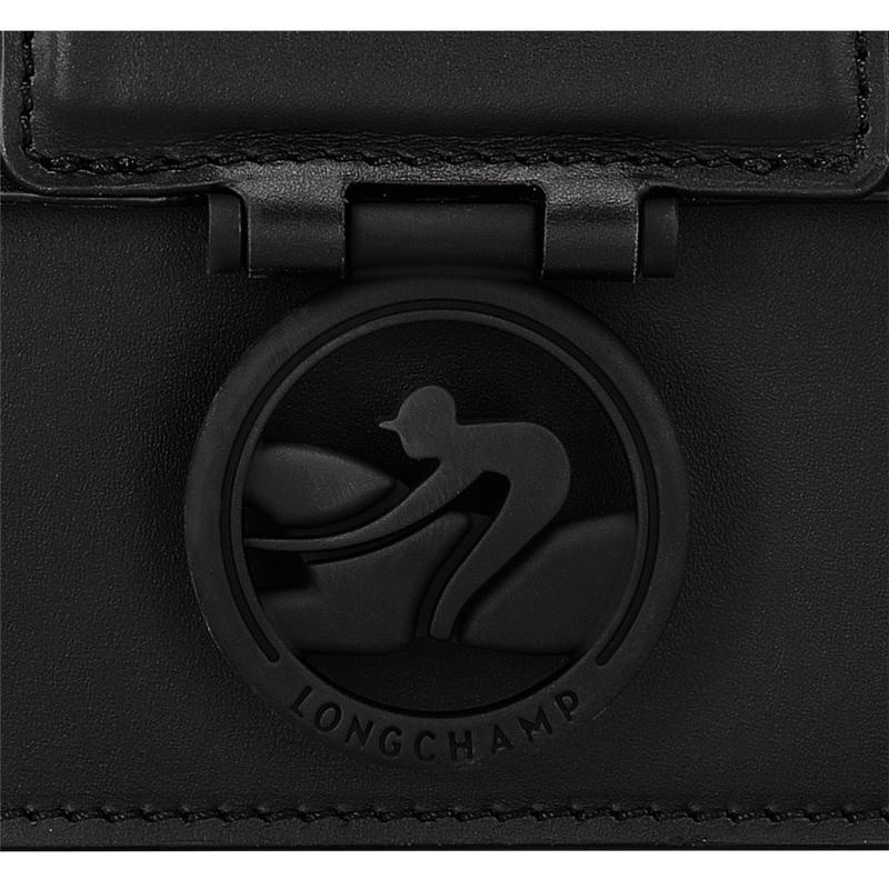 Longchamp Box-Trot M Shoulder bag Ženske Torbe za Rame Crne | 42153-DTGV