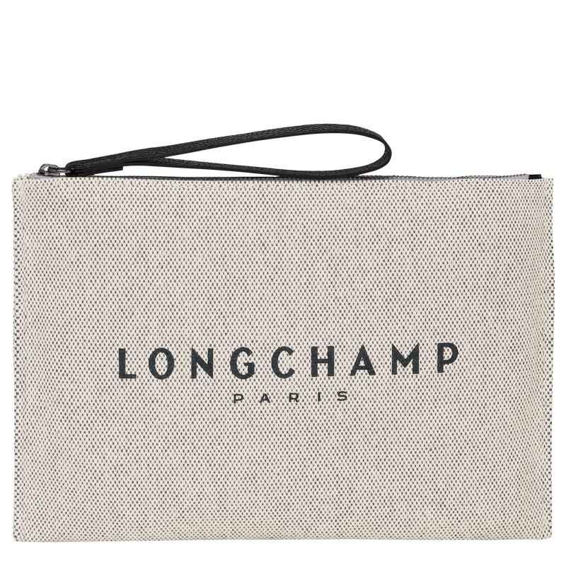 Longchamp Essential Muške Pouches Bijele | 58294-QXSE