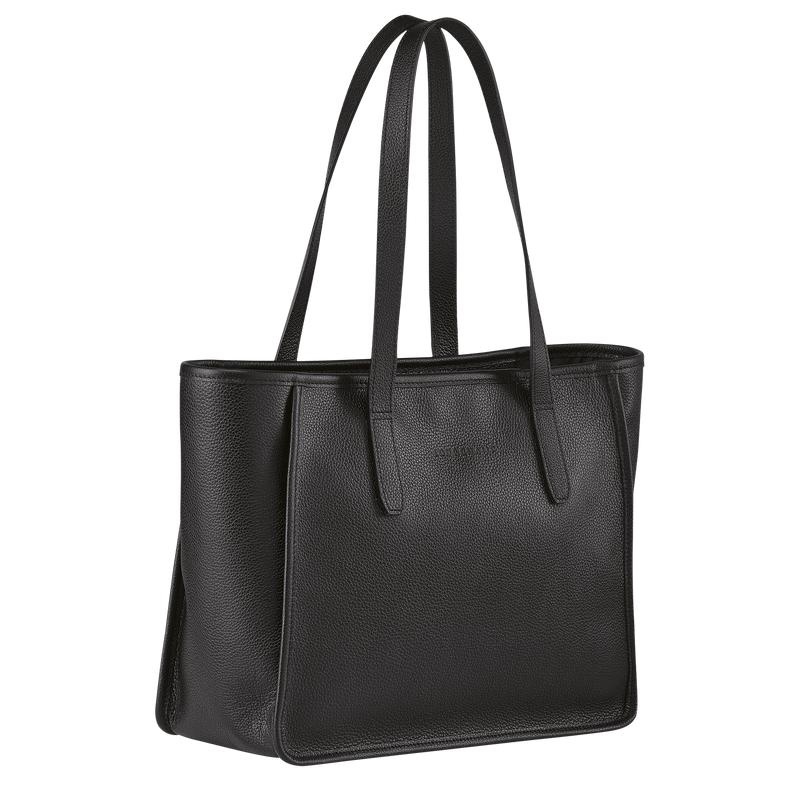 Longchamp Le Foulonné L Ženske Torba Tote Crne | 26385-YNRE