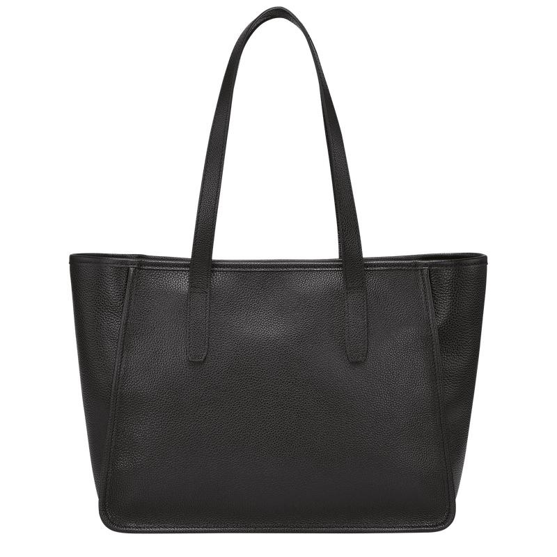 Longchamp Le Foulonné L Ženske Torba Tote Crne | 26385-YNRE