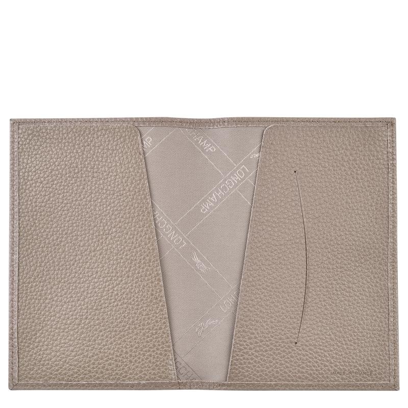 Longchamp Le Foulonné Passport cover Muške Putne Torbe Sive | 08297-TXRD