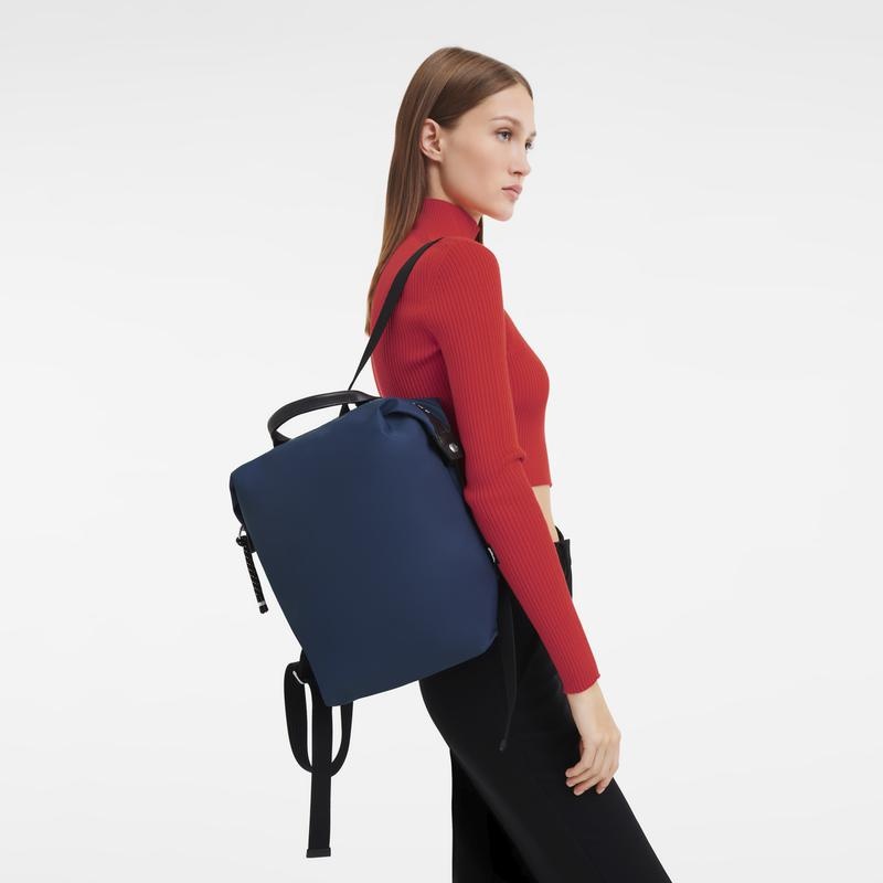 Longchamp Le Pliage Energy L Muške Ruksaci Tamnoplave | 16904-YLXU