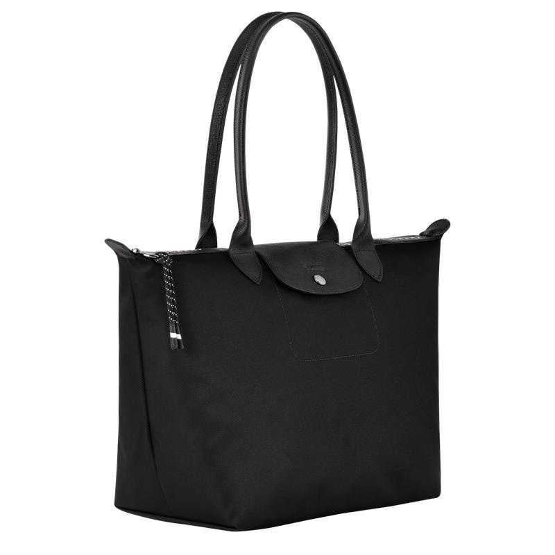 Longchamp Le Pliage Energy L Ženske Torba Tote Crne | 36154-QSJO