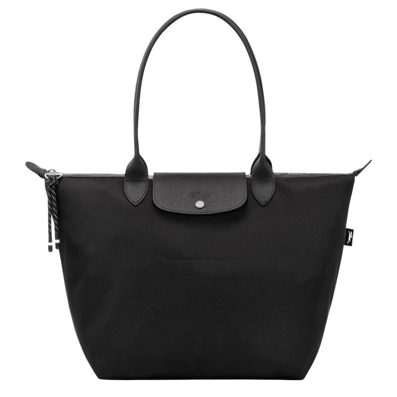 Longchamp Le Pliage Energy L Ženske Torba Tote Crne | 36154-QSJO