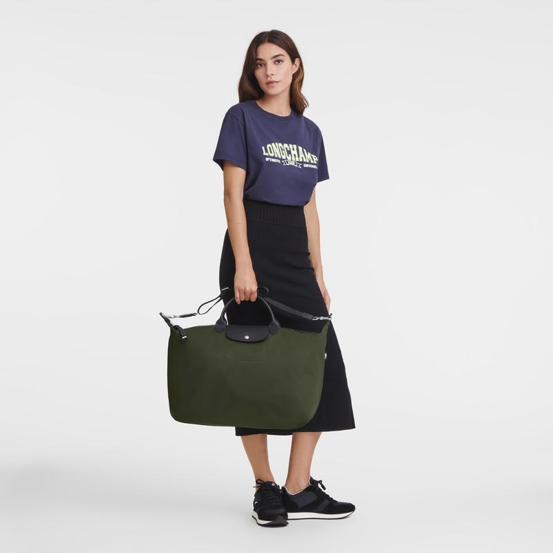 Longchamp Le Pliage Energy S Muške Putne Torbe Kaki Boja | 52608-KZXO