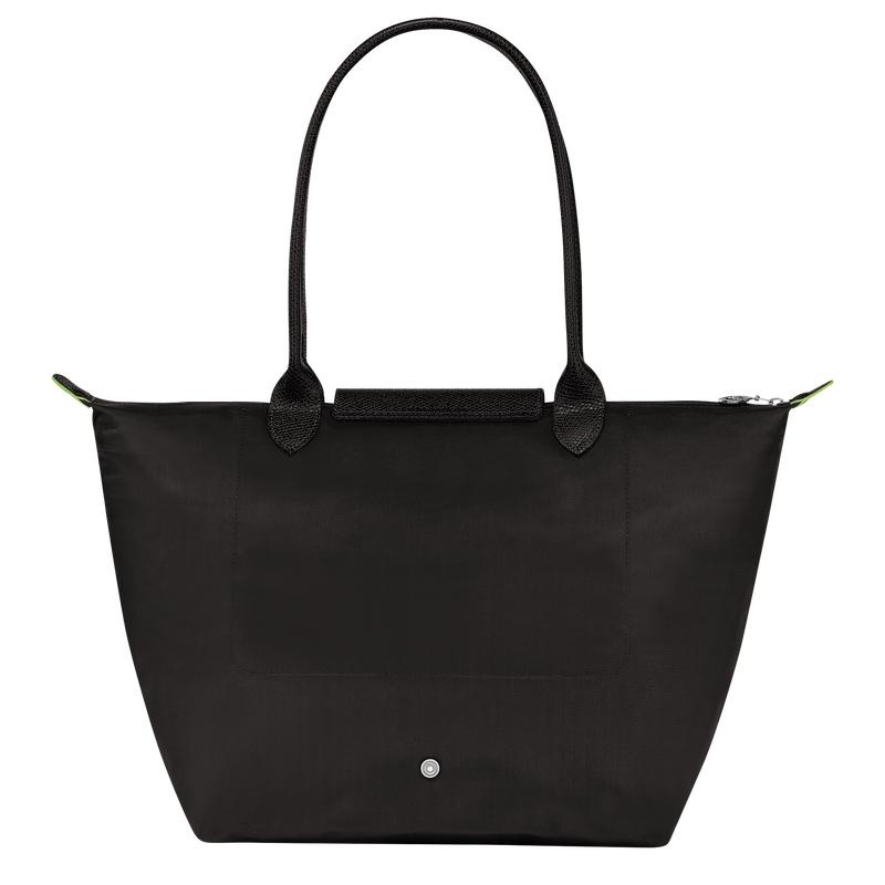 Longchamp Le Pliage Green L Ženske Torba Tote Crne | 54163-QEWI