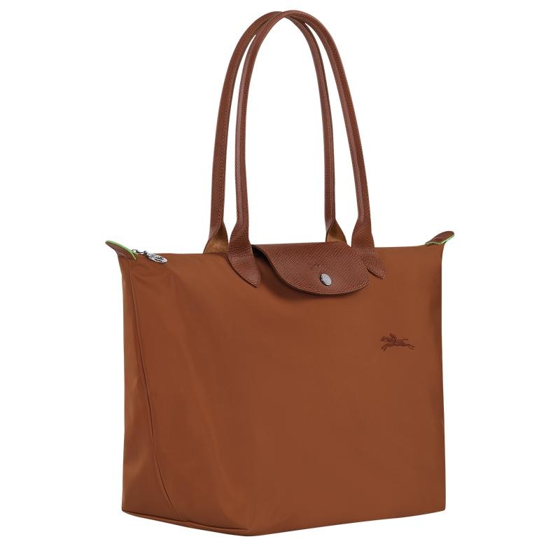 Longchamp Le Pliage Green L Ženske Torba Tote Smeđe | 38719-WJLF