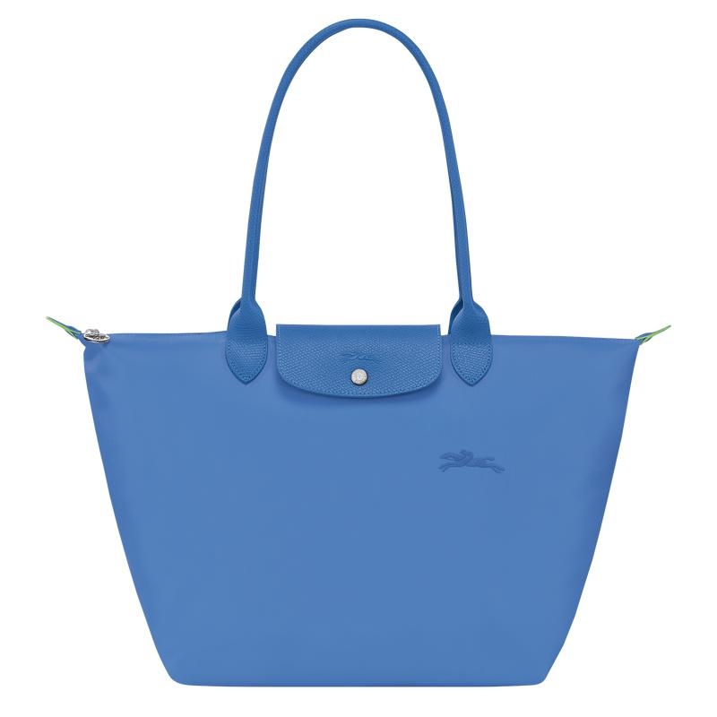 Longchamp Le Pliage Green L Ženske Torba Tote Plave | 61532-VJBX