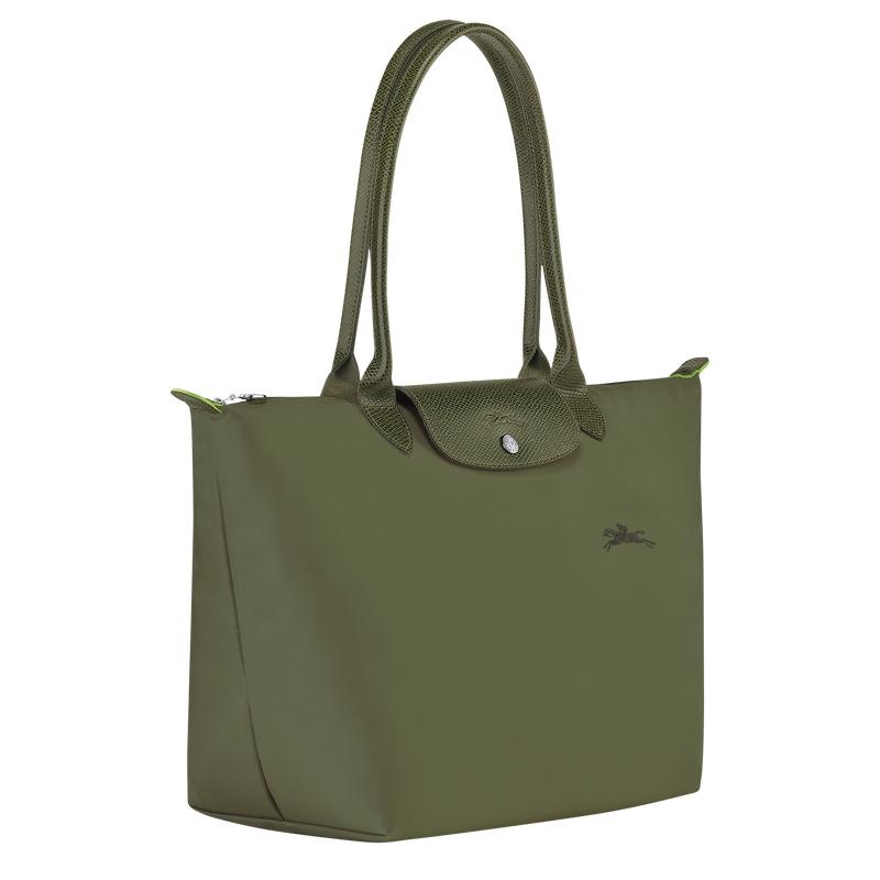 Longchamp Le Pliage Green L Ženske Torba Tote Zelene | 07694-LNKJ