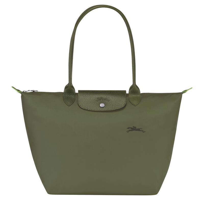 Longchamp Le Pliage Green L Ženske Torba Tote Zelene | 07694-LNKJ