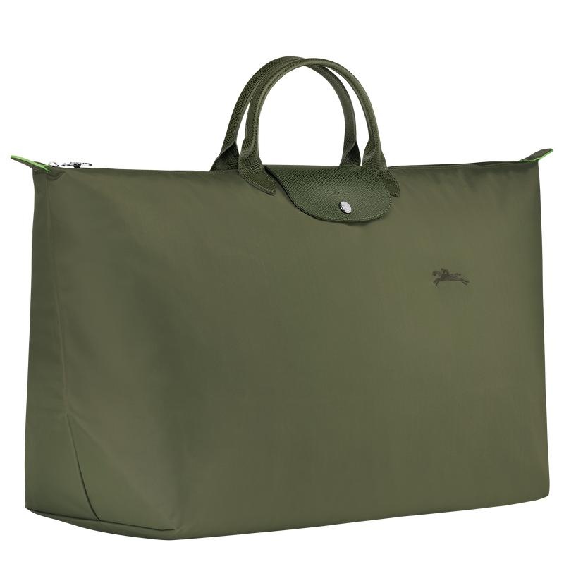 Longchamp Le Pliage Green M Muške Putne Torbe Zelene | 95671-CBQV