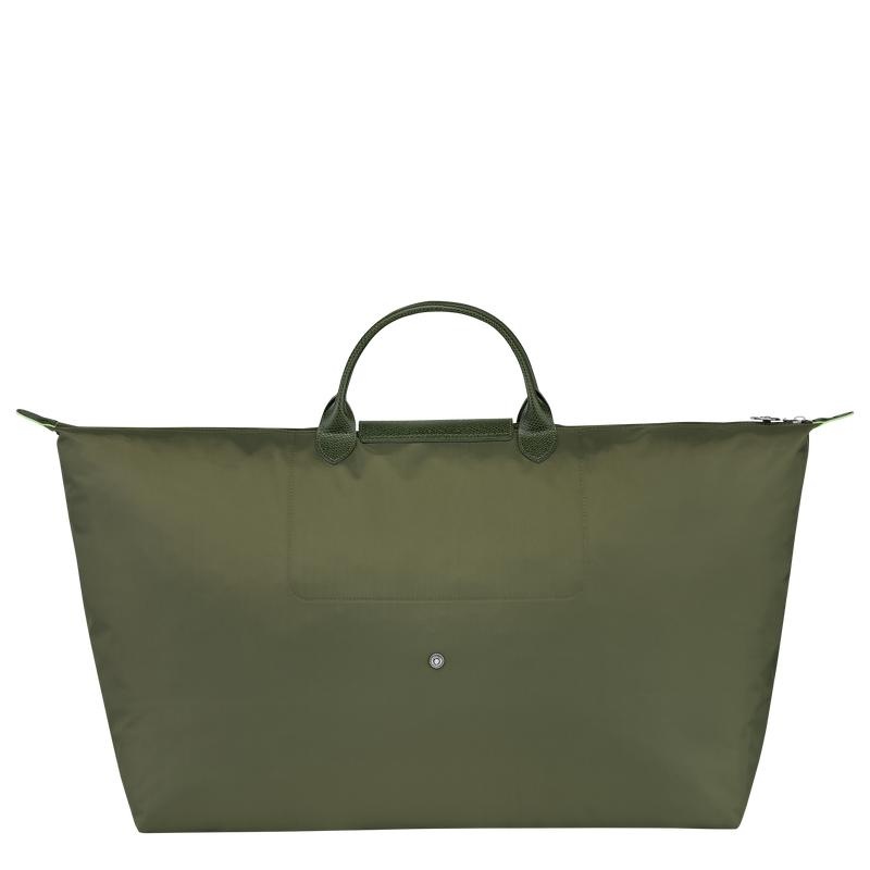 Longchamp Le Pliage Green M Muške Putne Torbe Zelene | 95671-CBQV