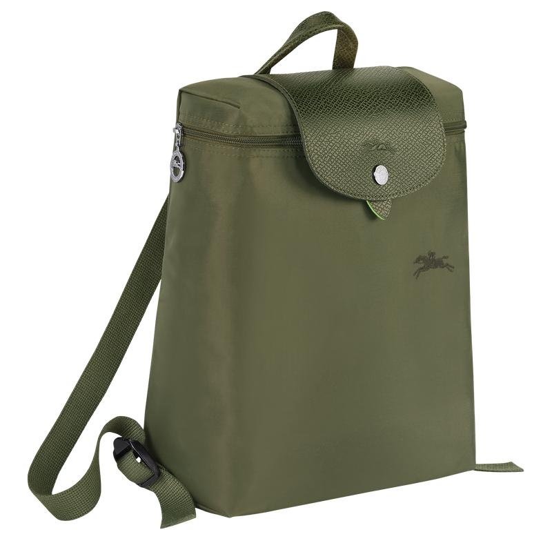 Longchamp Le Pliage Green M Muške Ruksaci Zelene | 46523-VCEU