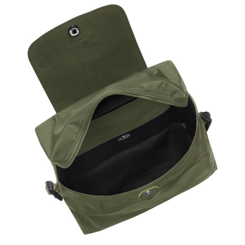 Longchamp Le Pliage Green M Muške Ruksaci Zelene | 46523-VCEU