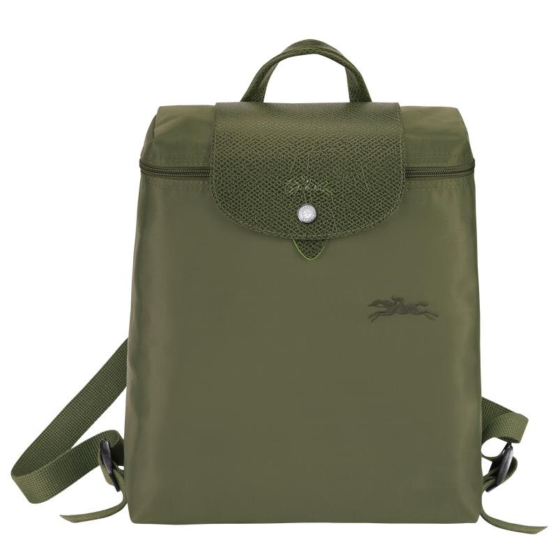 Longchamp Le Pliage Green M Muške Ruksaci Zelene | 46523-VCEU