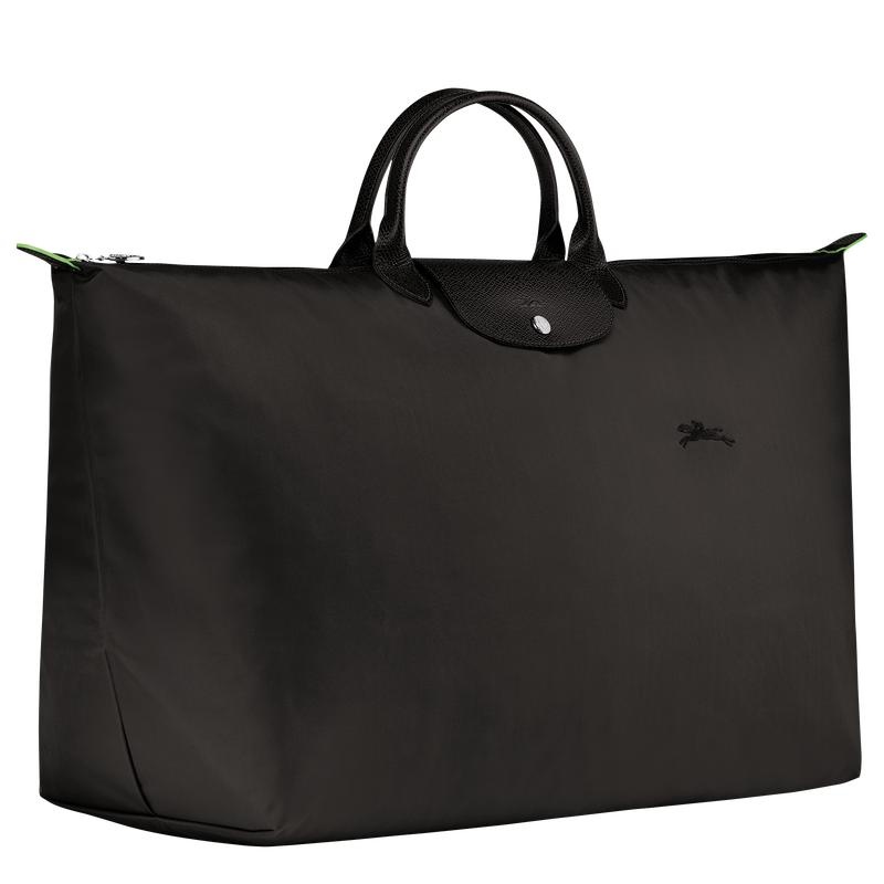 Longchamp Le Pliage Green M Ženske Putne Torbe Crne | 16479-ATZC