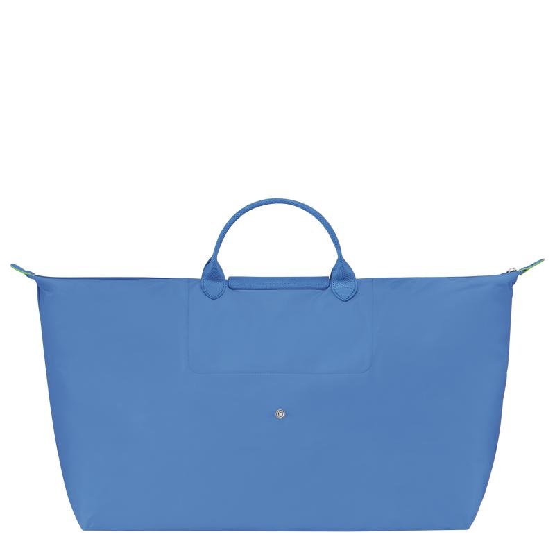 Longchamp Le Pliage Green M Ženske Putne Torbe Plave | 91462-GDQA