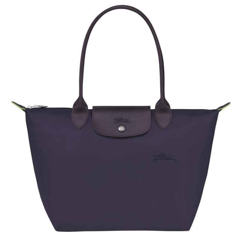 Longchamp Le Pliage Green M Ženske Torba Tote Ljubičaste | 94138-GCVP