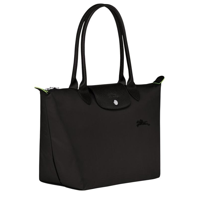 Longchamp Le Pliage Green M Ženske Torba Tote Crne | 29041-SJOT