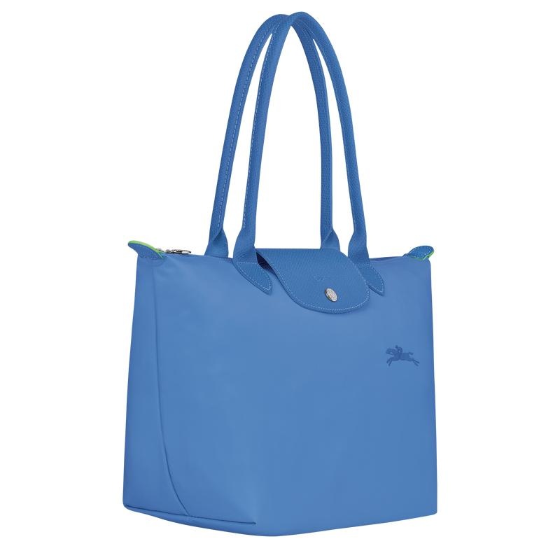 Longchamp Le Pliage Green M Ženske Torba Tote Plave | 67483-SXKJ